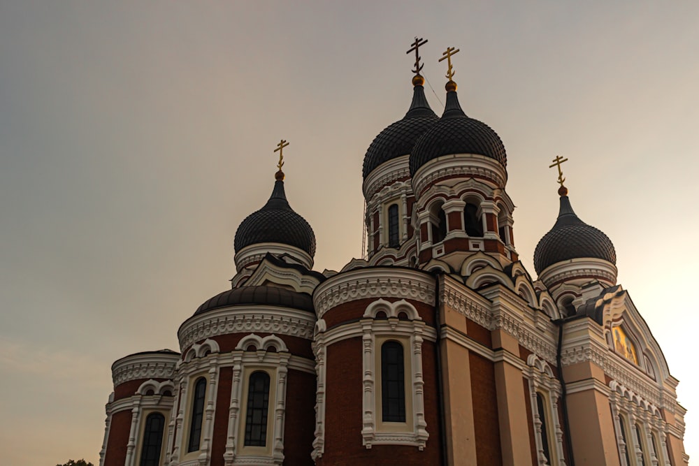 brown and black concrete church