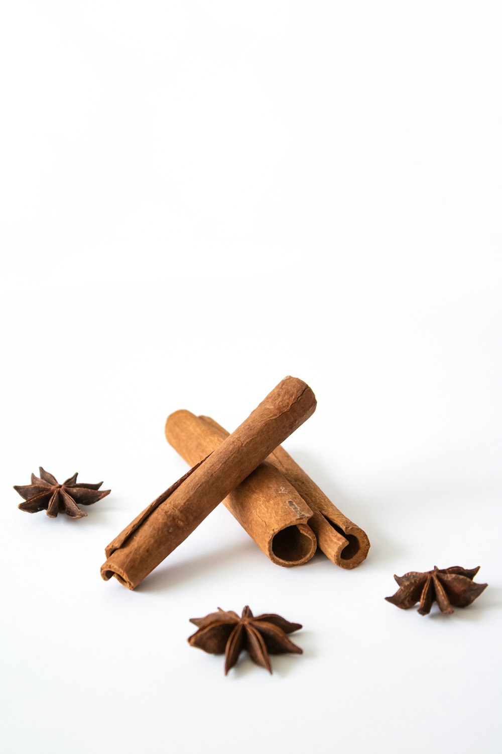 brown wooden stick with white background