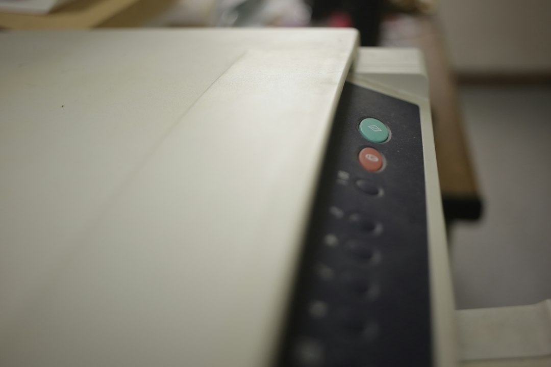 laser printer closeup