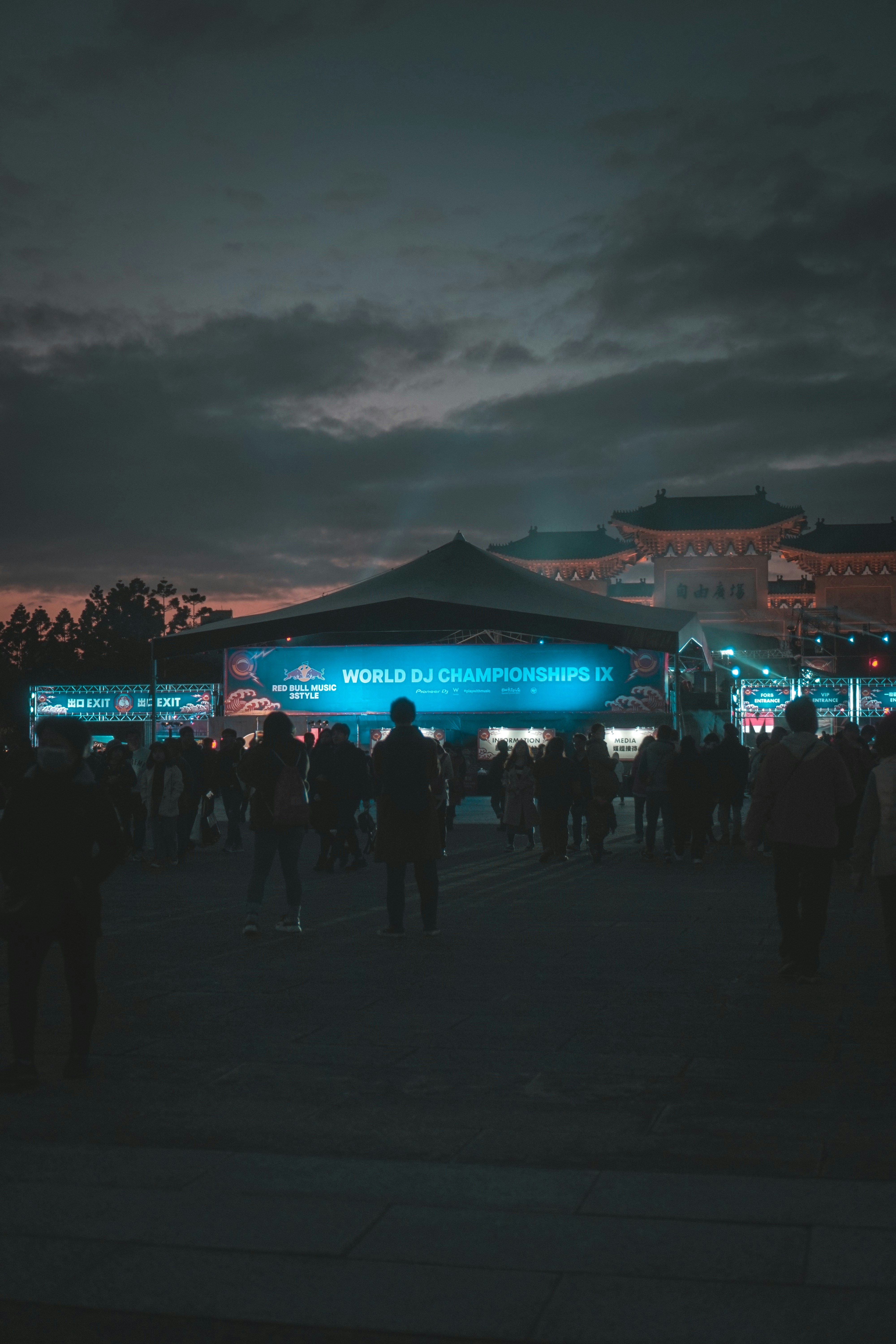 An event trailer hosting a branded event