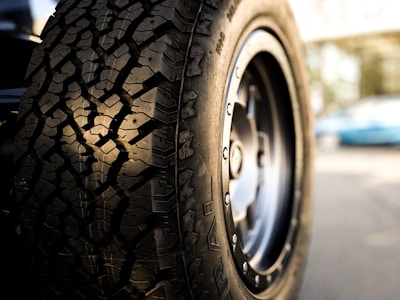 black and silver car wheel tires