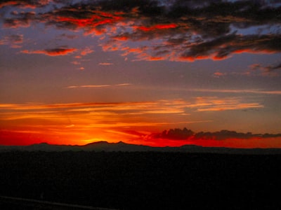 silhouette of mountain during sunset iowa google meet background