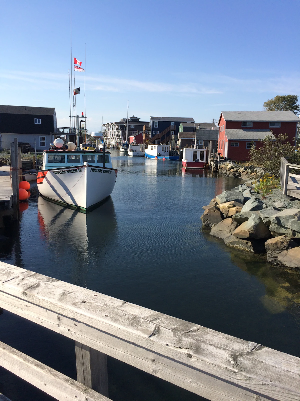 Harbor waterfront in Halifax, Nova Scotia