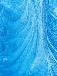 blue and white abstract painting