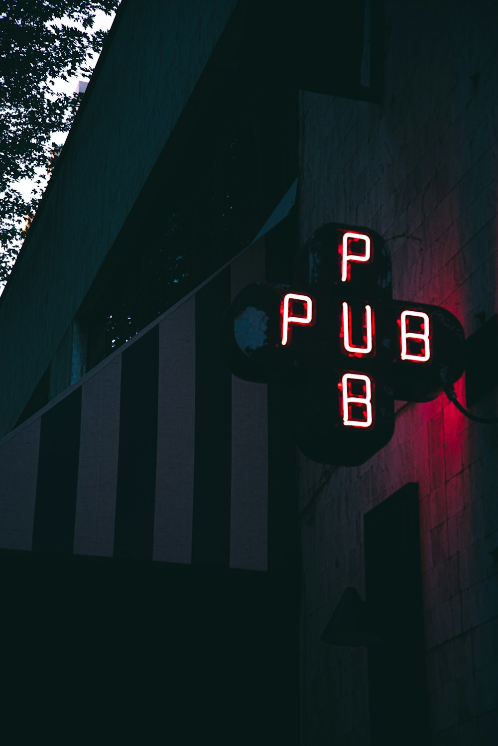 red and white led signage