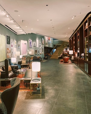 brown wooden shelf near brown wooden chair