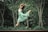woman in white dress jumping on brown wooden fence during daytime
