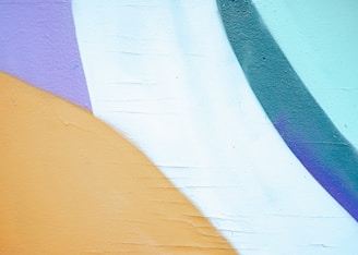blue and yellow painted wall
