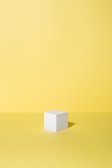 white box on yellow background