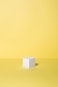 white box on yellow background