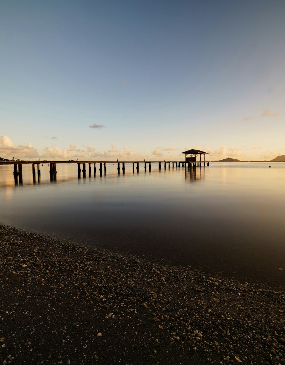 brown wooden dock on sea during daytime