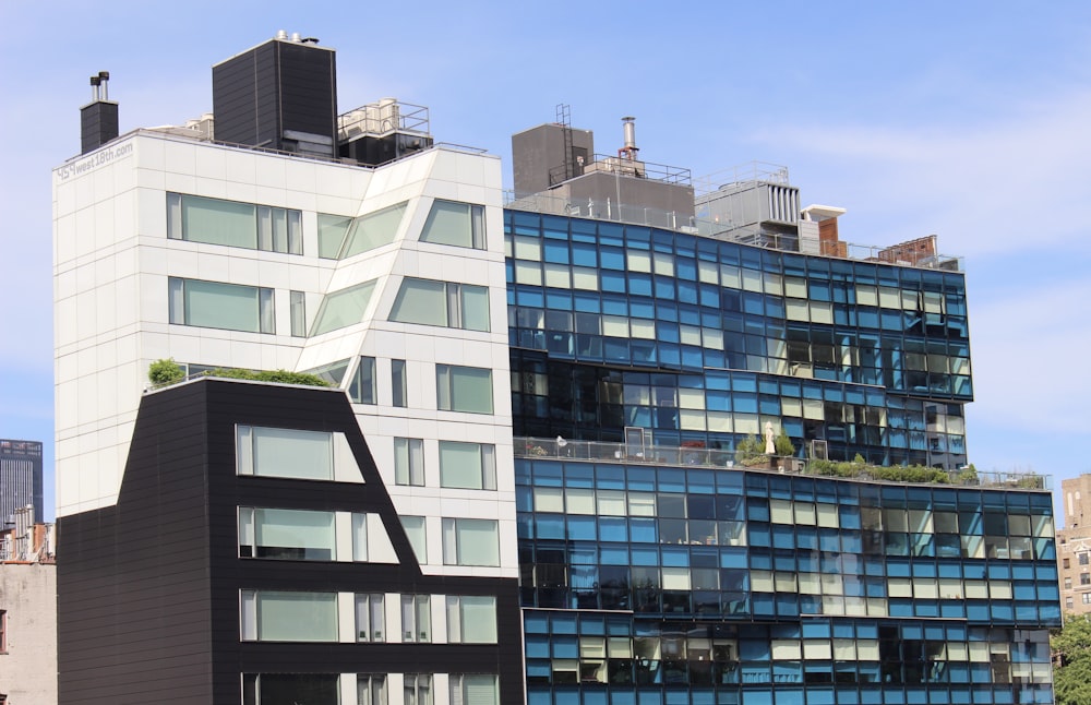 white and black concrete building