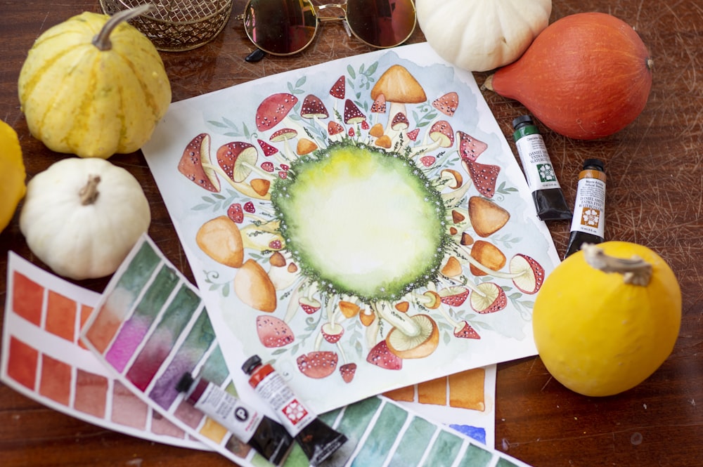 sliced cucumber on white and green ceramic plate