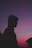 silhouette of man during sunset