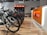 A vibrant bicycle shop interior showcasing various bike models and accessories.