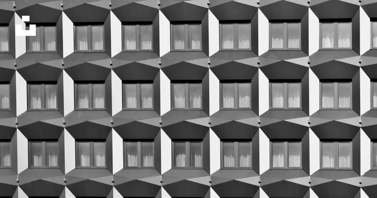 Gray concrete blocks in grayscale photography photo – Free Grey Image ...