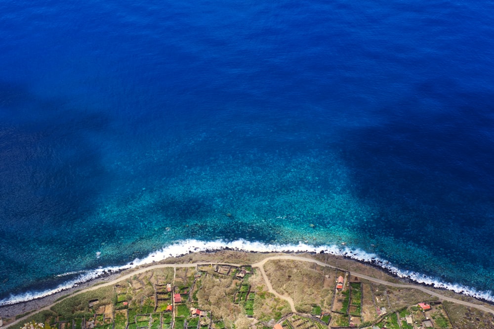 aerial view of beach during daytime