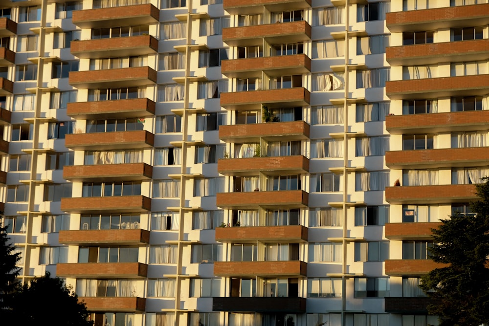 brown and white concrete building