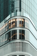 A modern city apartment building with sleek architectural details reflecting urban living.