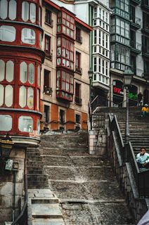 red and black concrete building