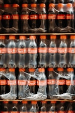 coca cola plastic bottle lot