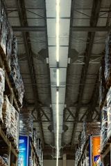 white and brown wooden shelves