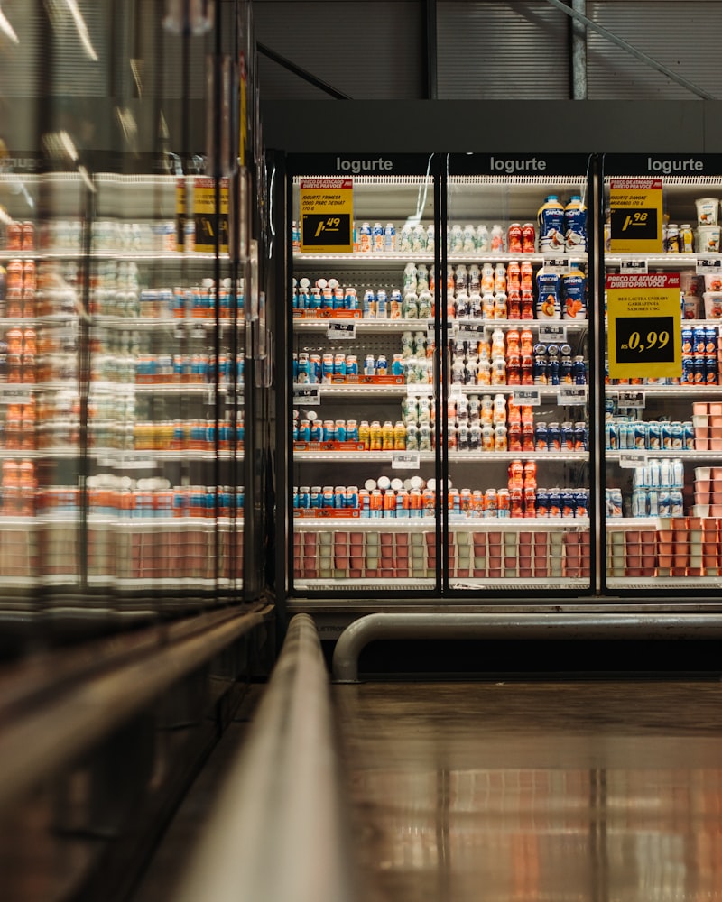 Refrigeración comercial vitrinas con bebidas