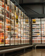 white and brown labeled boxes