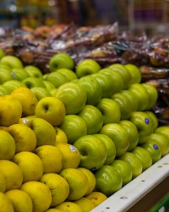 green and yellow citrus fruits