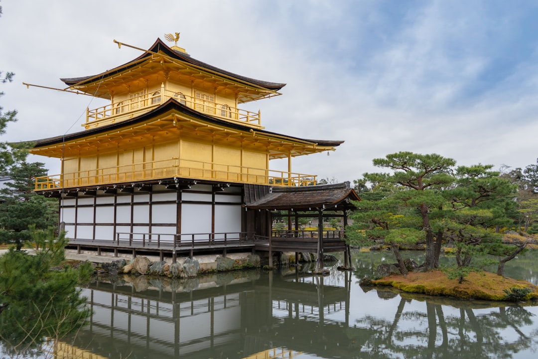 brown and white wooden house on water