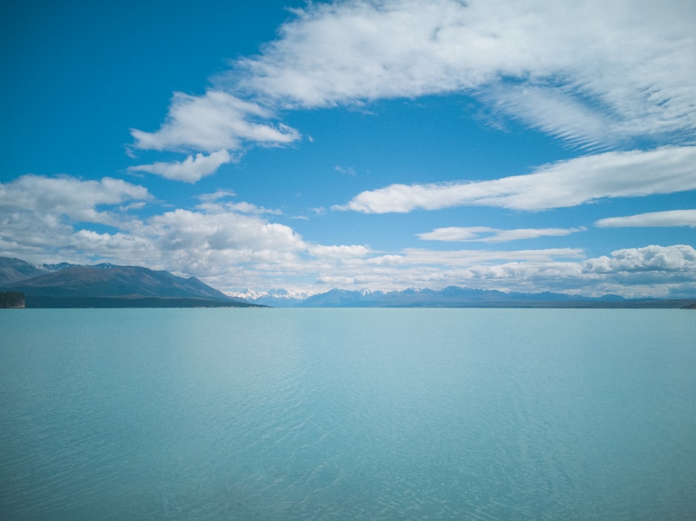 blue sky over the sea