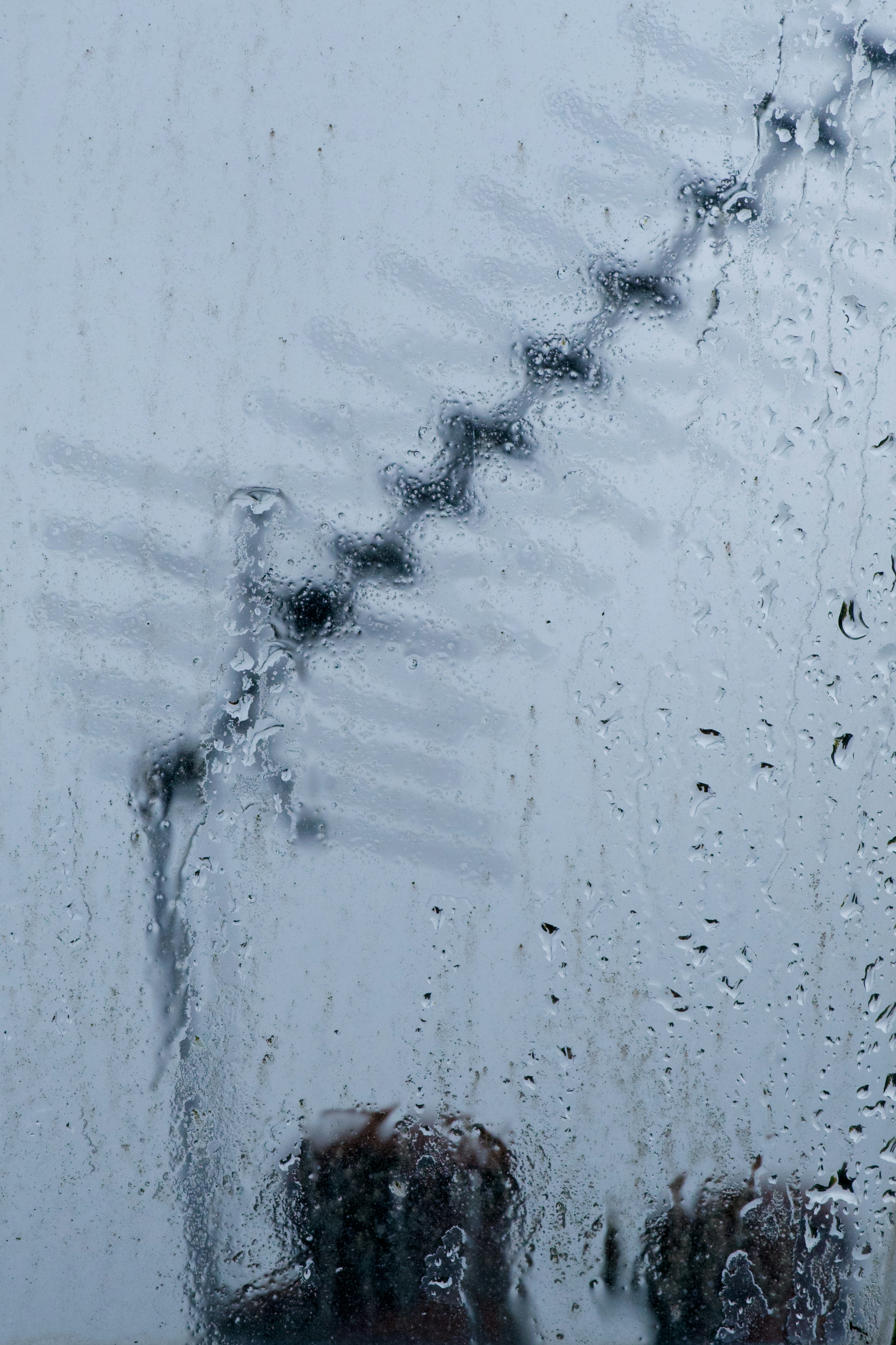 water droplets on clear glass