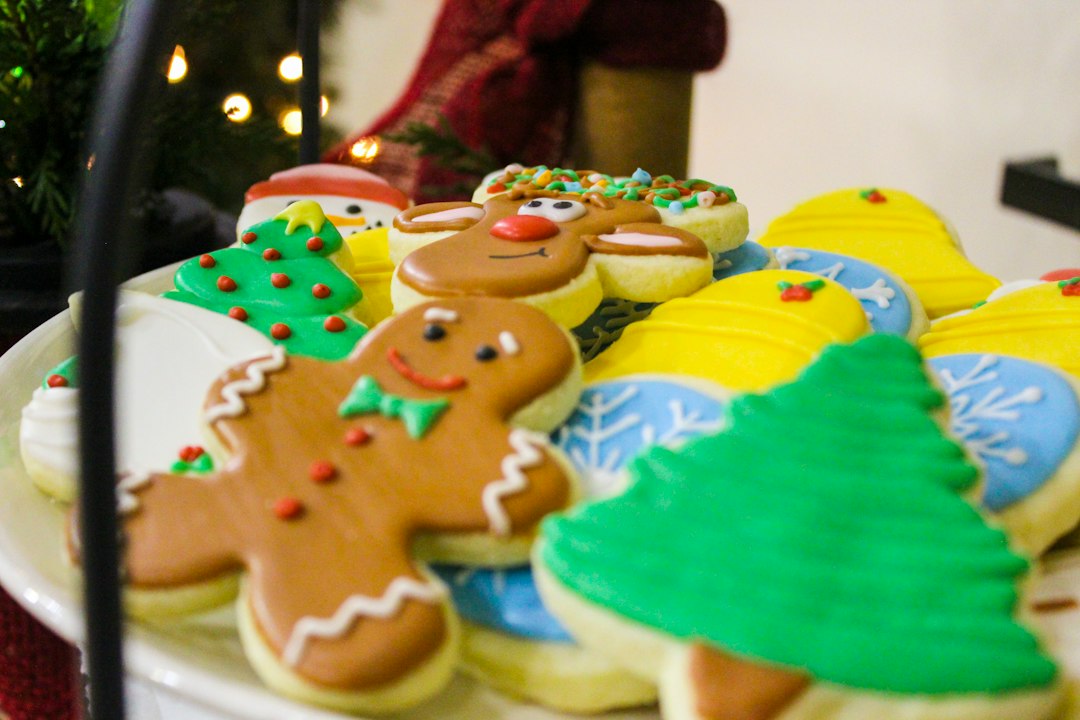 hand-decorated sugar cookies