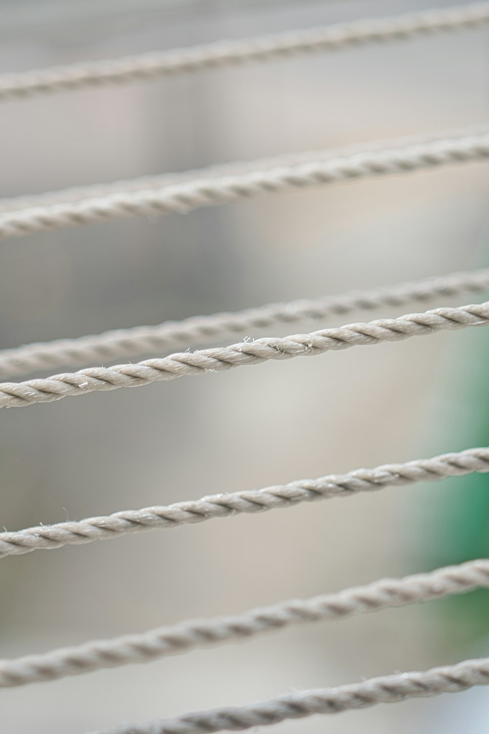 white and green rope in close up photography