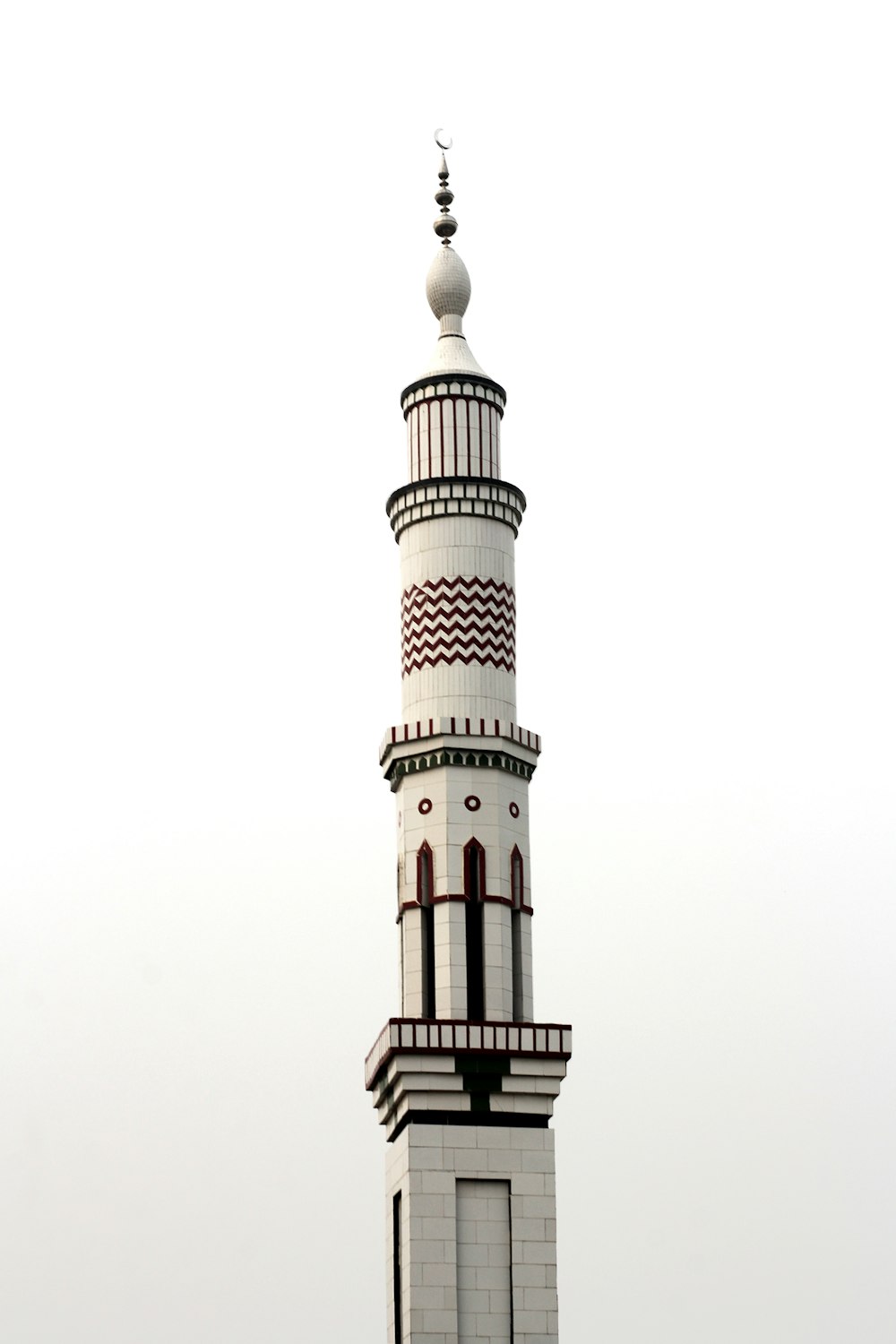 white and black concrete tower