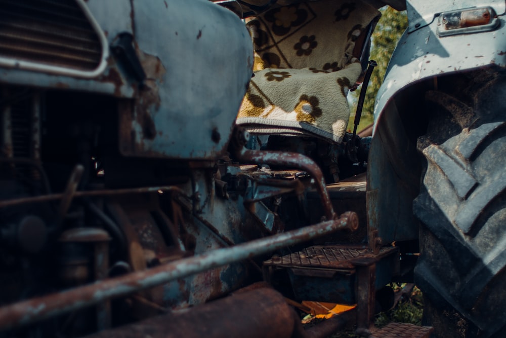 black and gray car engine