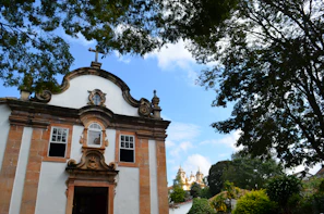 Historic St Paul Church facade in Macau under a clear blue sky
