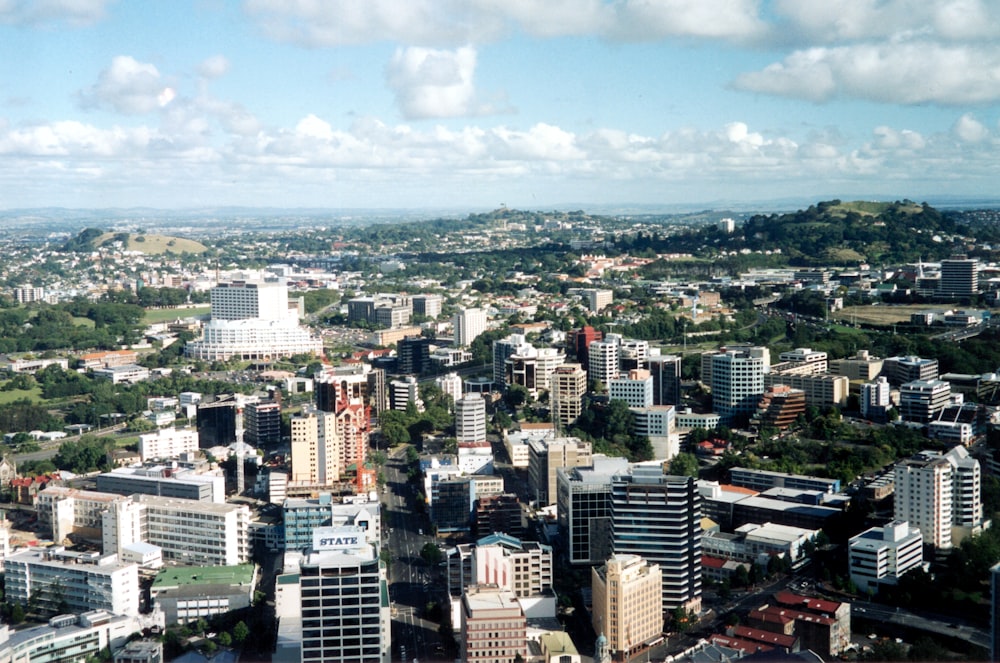 aerial view of city buildings during daytime