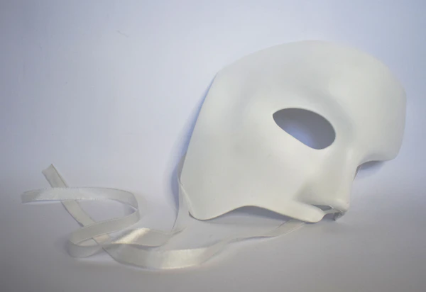 Venetian Masks with rhinestones and feathers