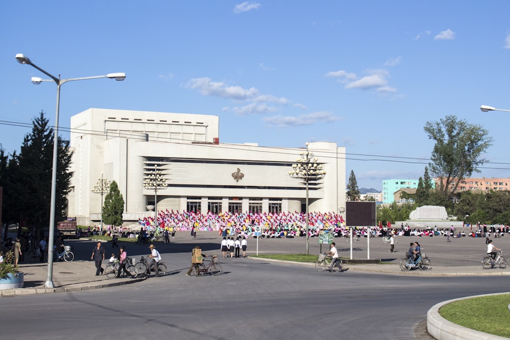 people walking on street near building during daytime