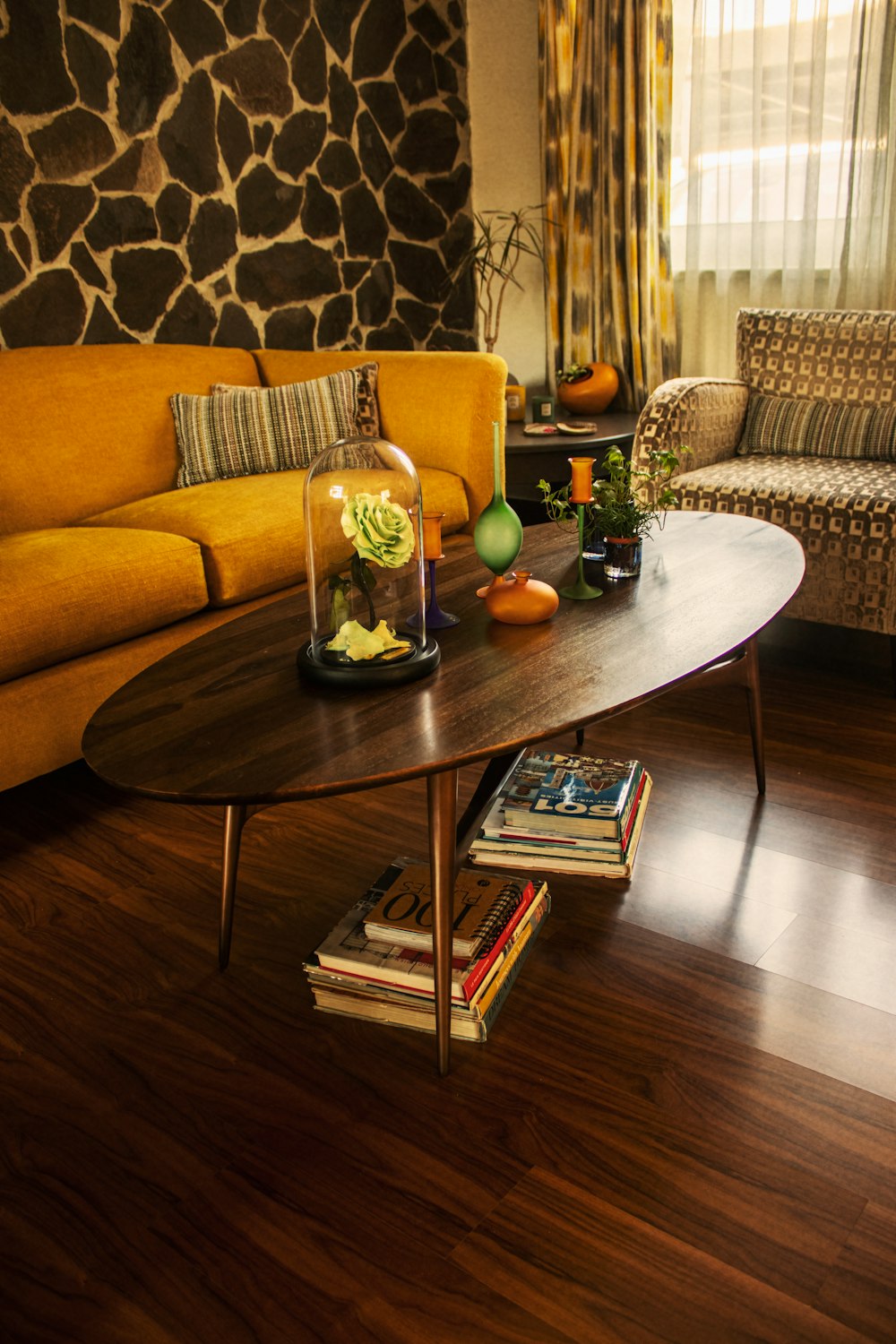 clear glass vase on brown wooden table