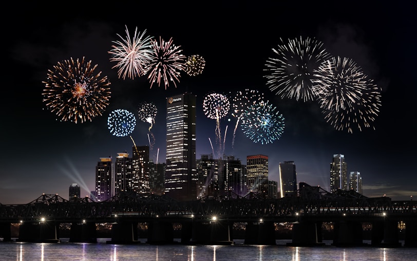 The Ultimate 3 Days in Seoul Itinerary fireworks display over seoul buildings during night time