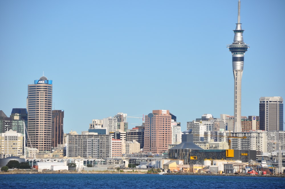 city skyline across body of water during daytime