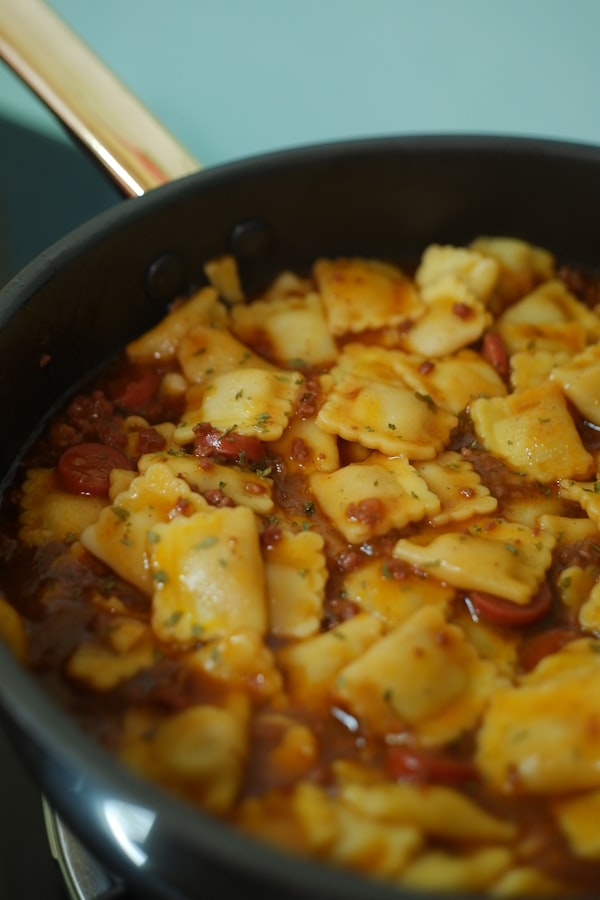 Four-cheese baked ravioli — photo by Hershe Go on Unsplash