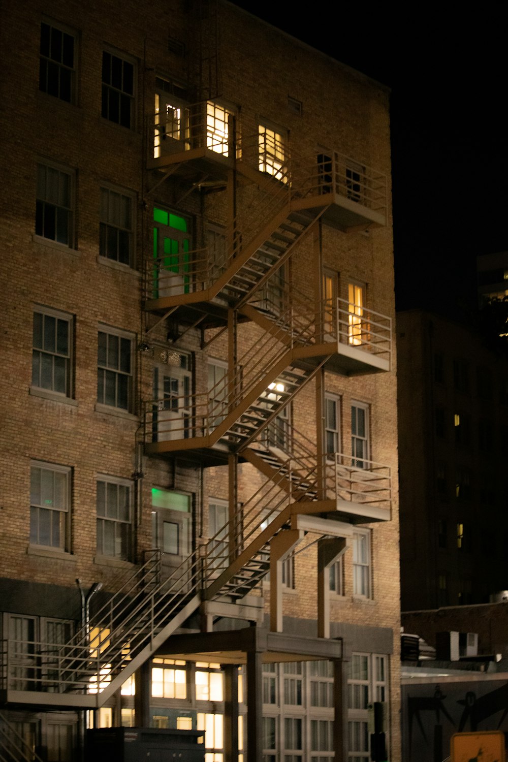 brown concrete building during nighttime