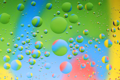Colorful speech bubbles floating above a lively community feed.