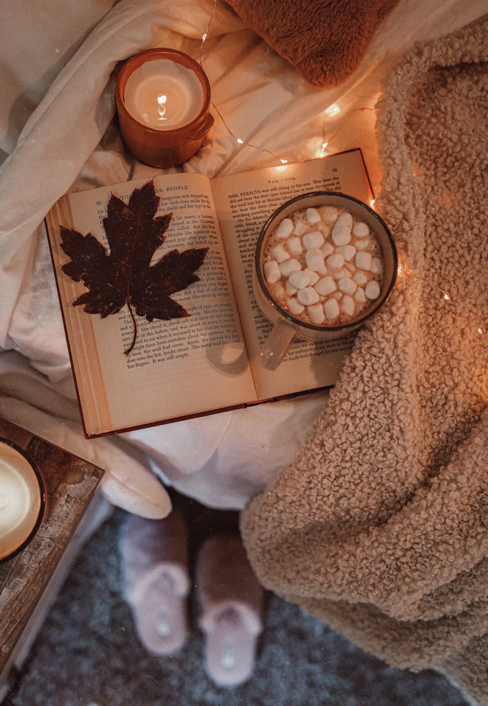 Ember Hearth candle lit