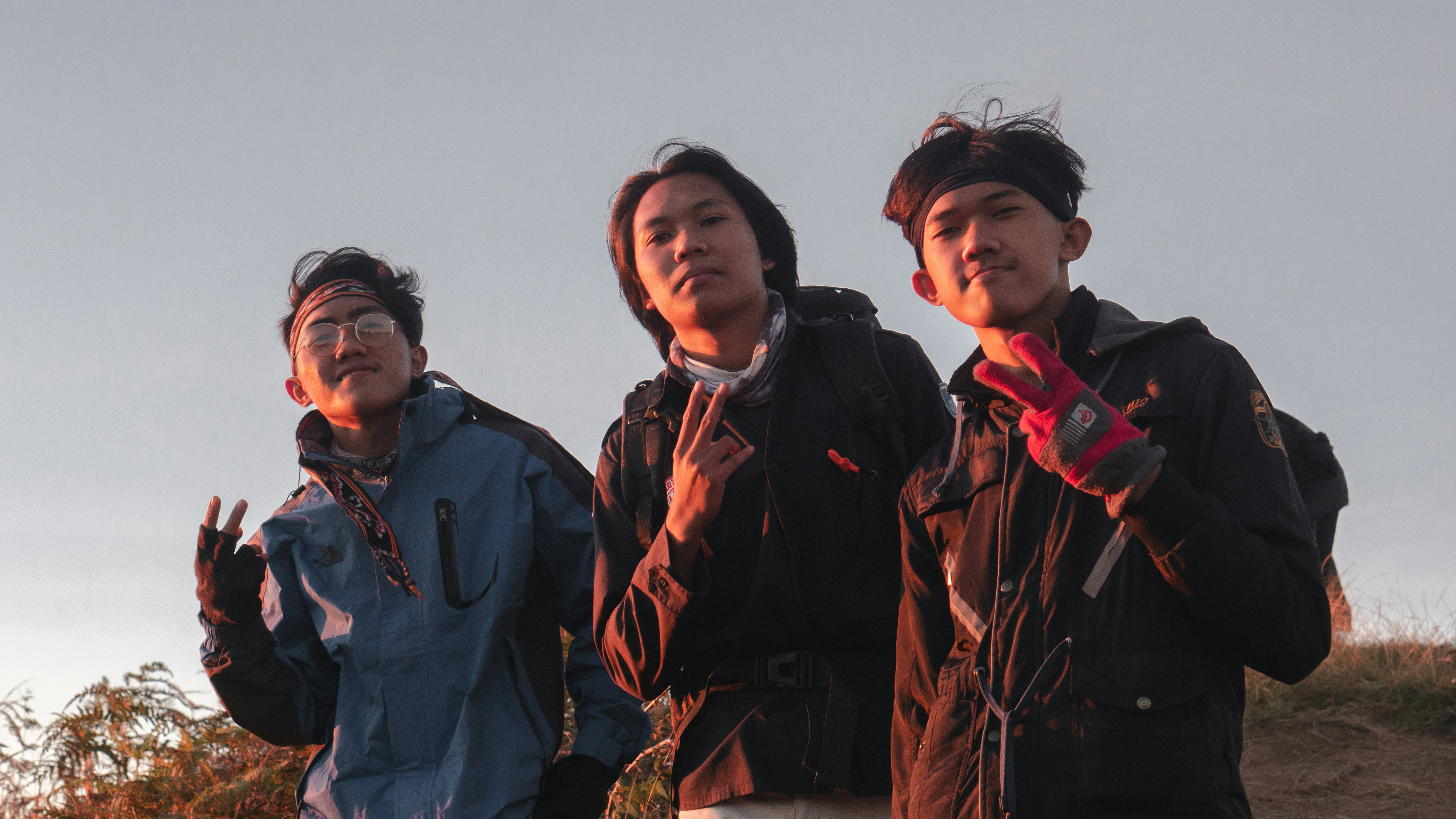 Trekking group portrait