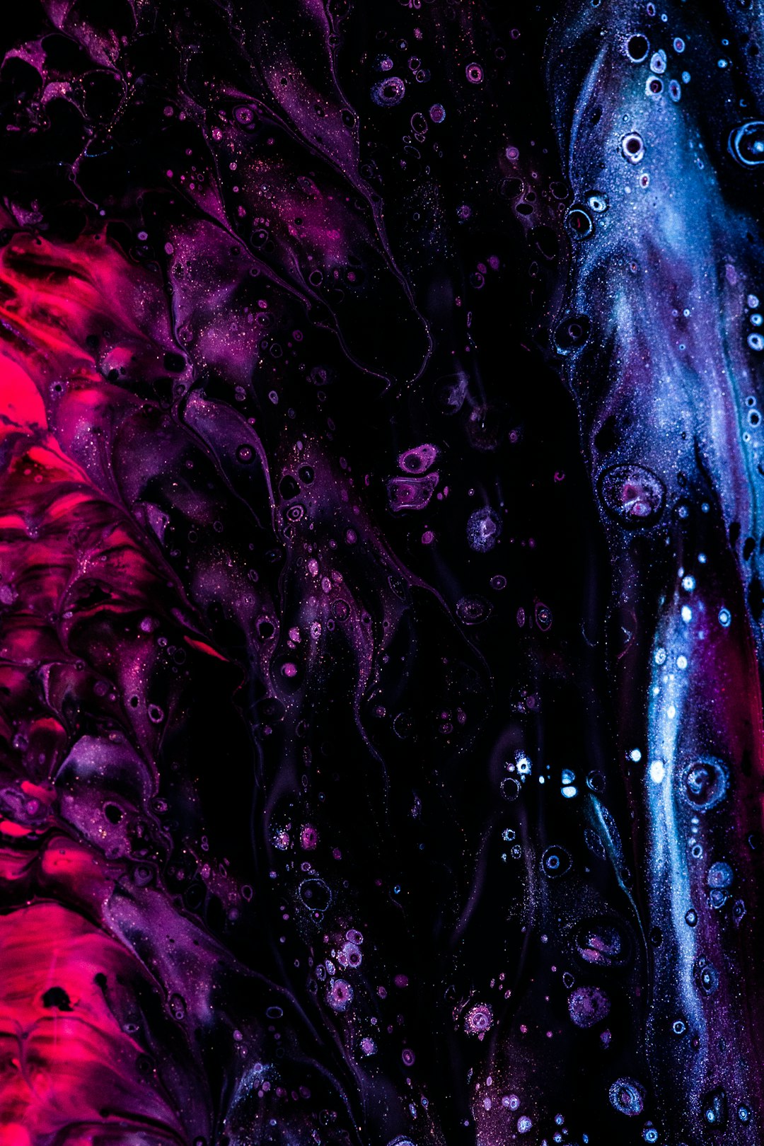 purple and black abstract painting