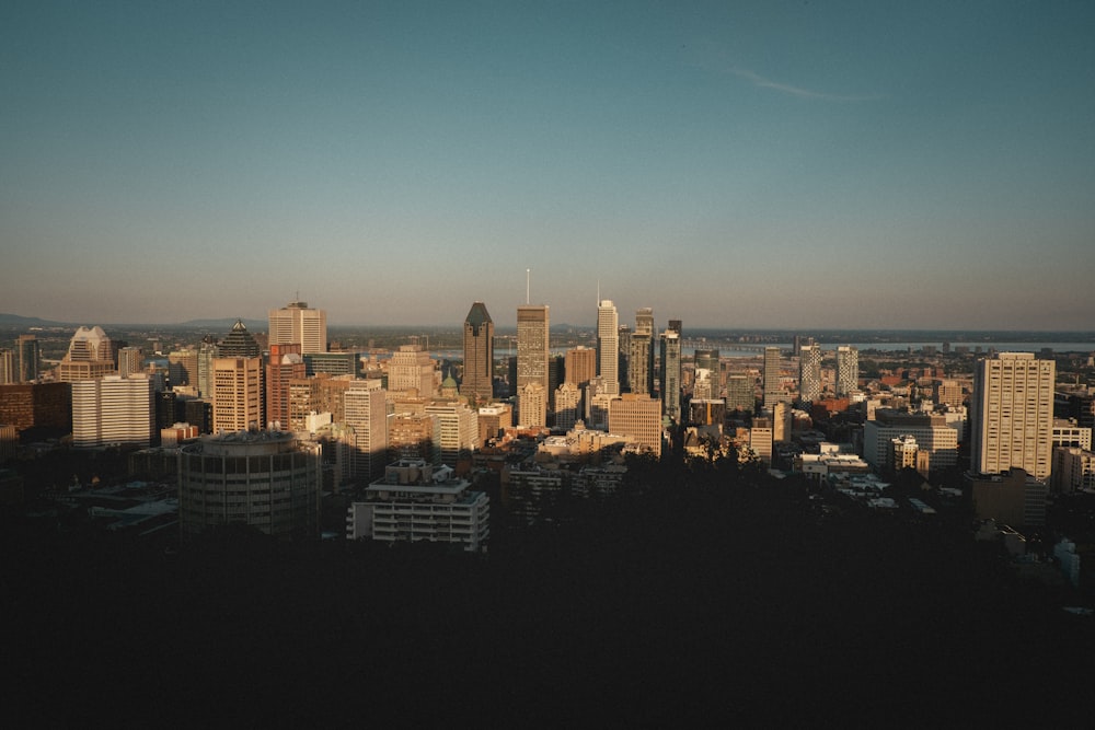 Skyline der Stadt tagsüber unter blauem Himmel